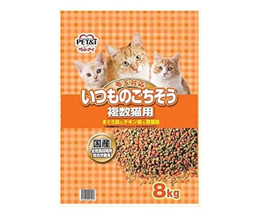 Amazon | ペットアイ いつものごちそう 複数猫用 8kg | pet&i